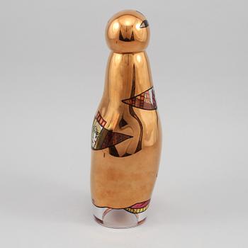 SKULPTUR, glas, Ulrica Hydman-Vallien, Kosta Boda Atelier, 1900-talets fjärde kvartal.