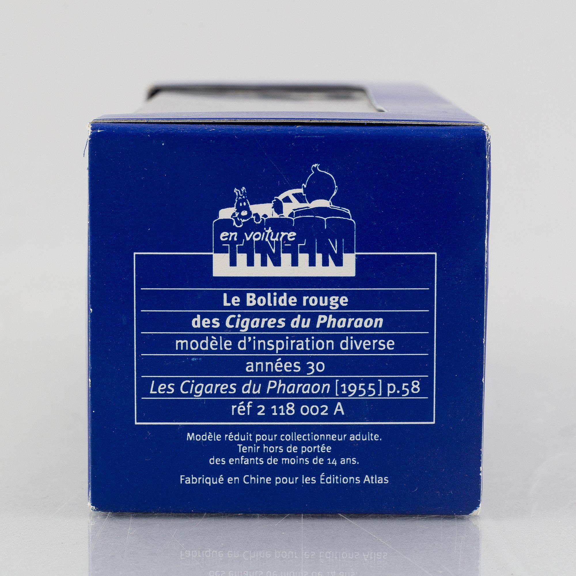 Leksaksbilar, 56 st, Tintin, Hergé-Moulinsart.