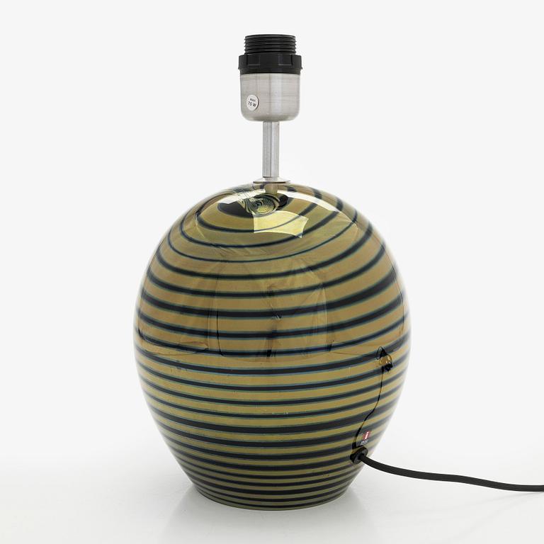 Oiva Toikka, bordslampa, "Ranta (Strand)", Notsjö/Kerlux Finland, signerad Oiva Toikka Nuutajärvi, 1900-talets slut.