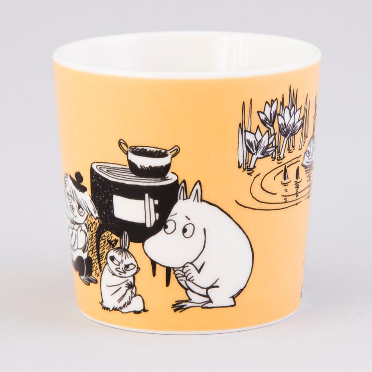 MUUMIMUKI, posliinia, "Muki tumman keltainen", Moomin Characters, Arabia1991-1996.