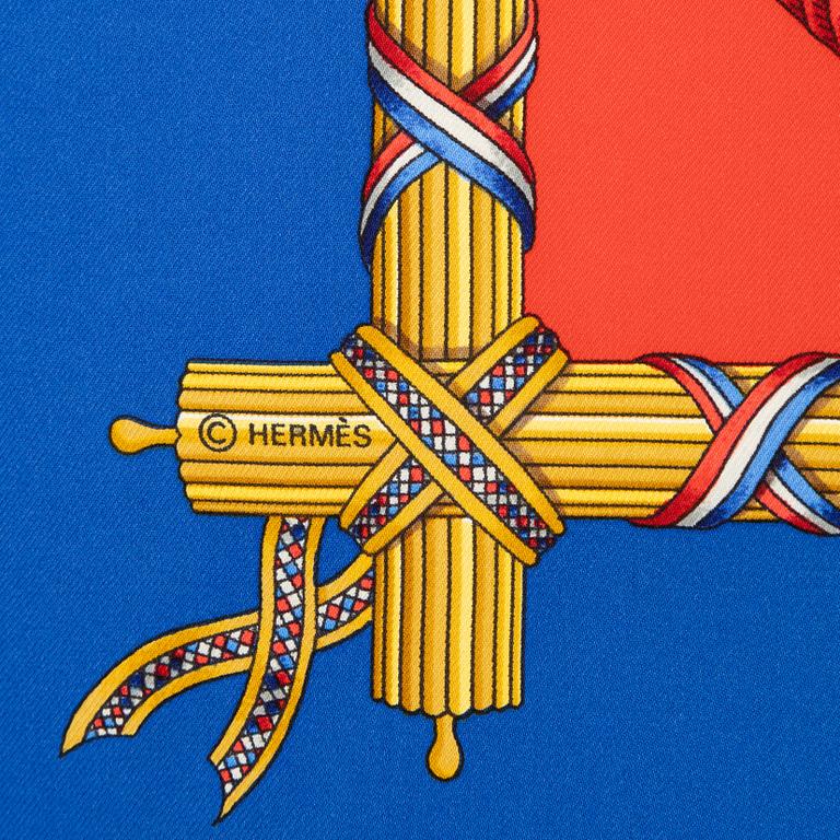 Hermès, scarf, "1789 Liberté Égalité Fraternité".