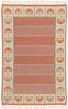 Anna-Greta Sjöqvist, a flat weave carpet, 249 x 159 cm.