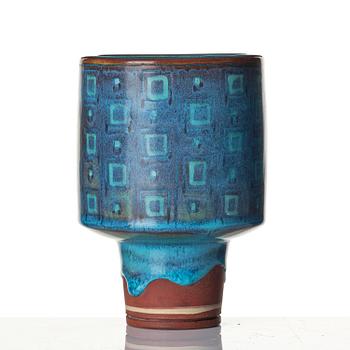 Wilhelm Kåge, a "Farsta" stoneware vase, Gustavsberg Studio, 1945.