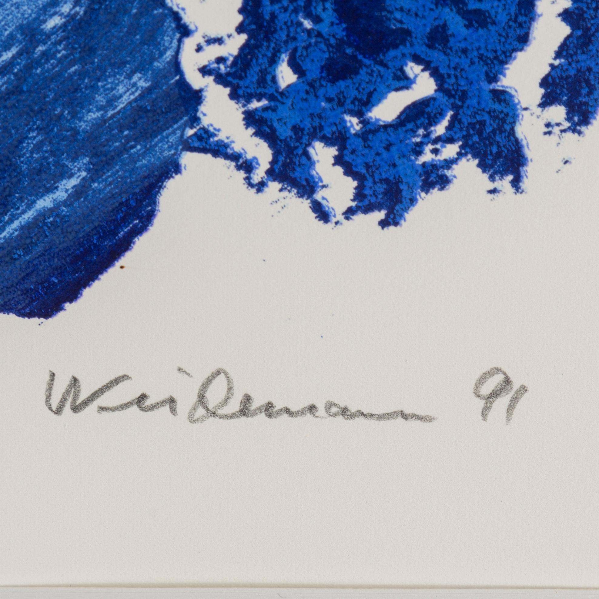 JACOB WEIDEMANN, färglitografi, signerad, numrerad 134/250 och daterad 91.