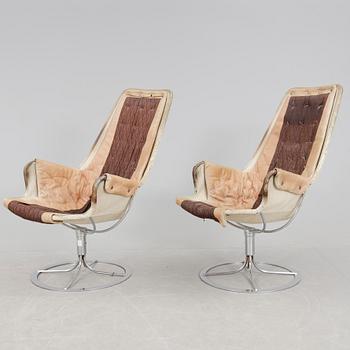 FÅTÖLJER, ett par, "Jetson" design Bruno Mathsson, Dux.
