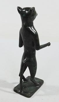 SKULPTUR, bemålad metall, 1900-talets andra hälft.