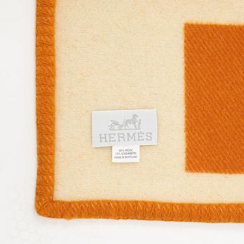 Hermès, a wool and cashmere blanket.