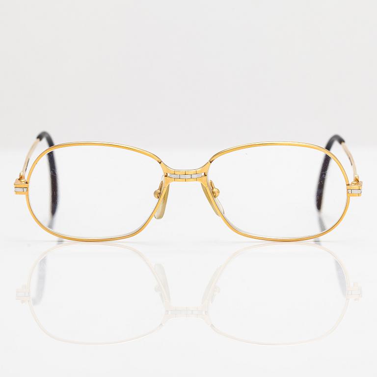 Cartier, Panthere, glasses. Marked Cartier Paris Made in France, 54 15, 130, serie LIMITEE.