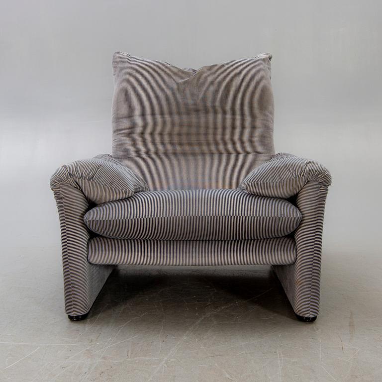 Vico Magistretti, easy chair, "Maralunga", for Cassina, later part of the 20th century.