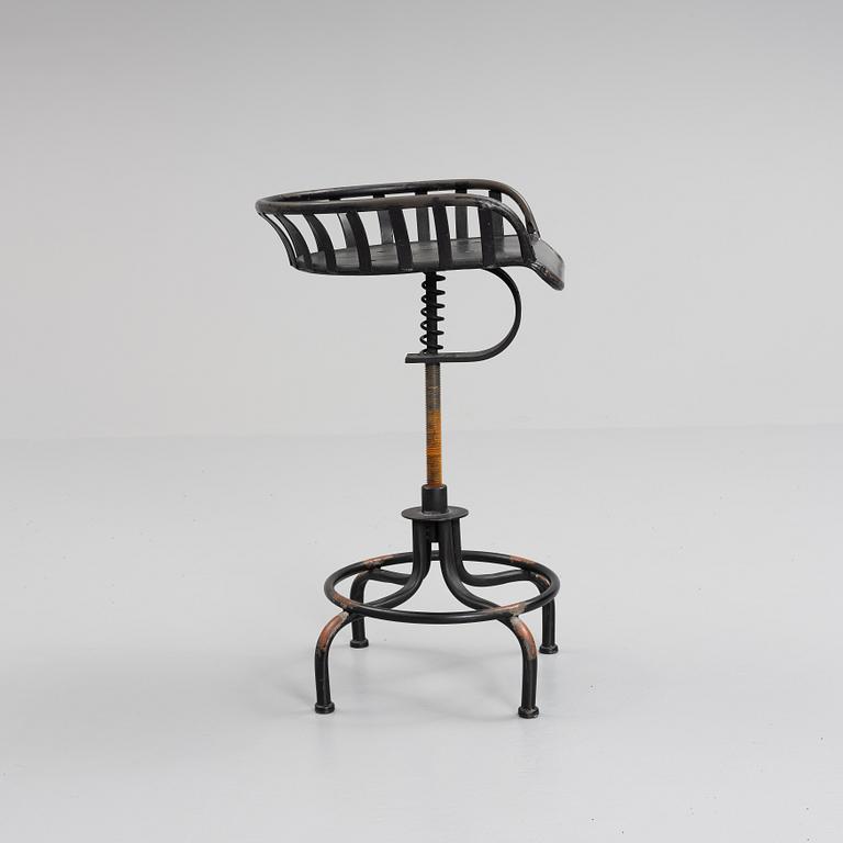 An industrial stool, 20th Century.