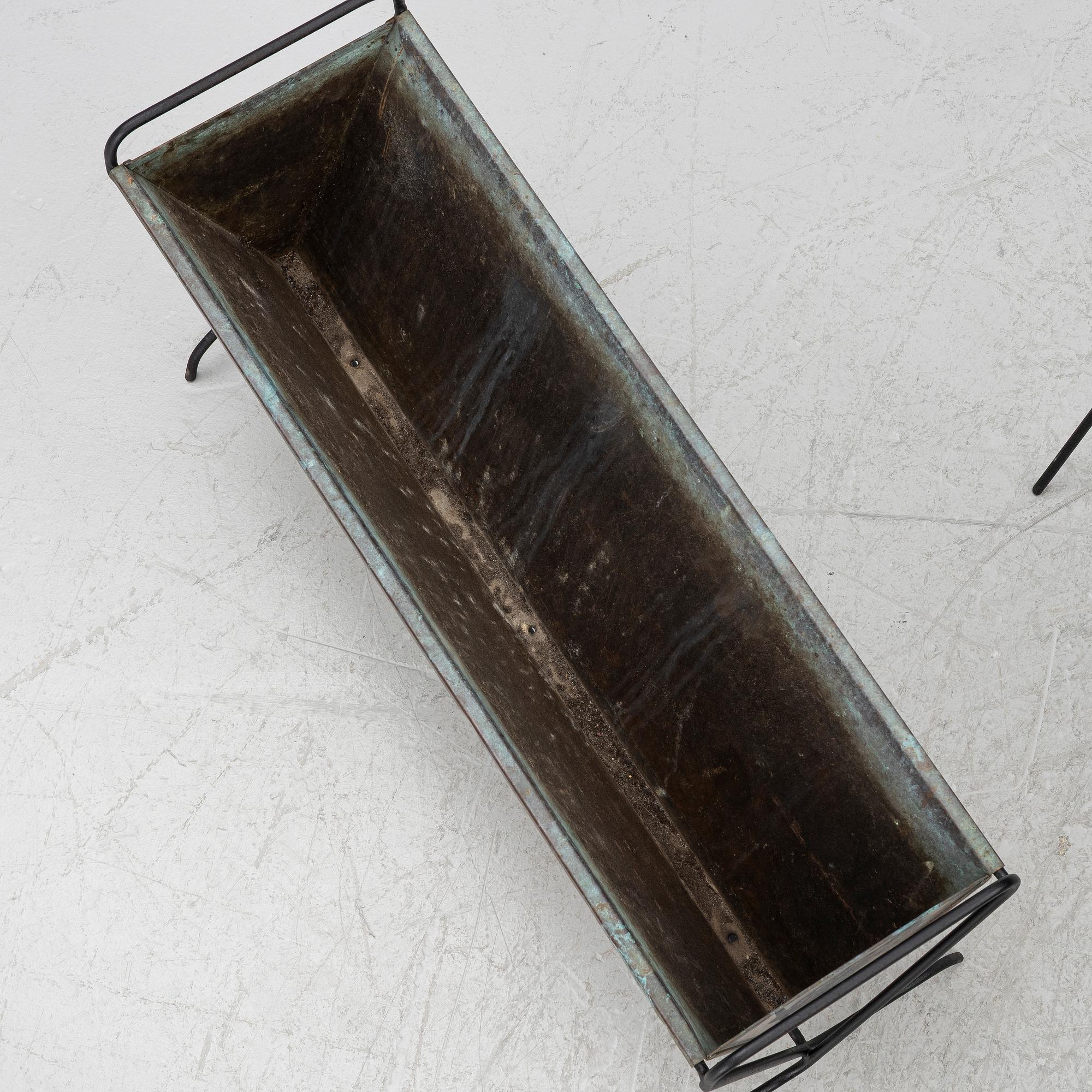 Flower boxes, 2 pcs, second half of the 20th century.