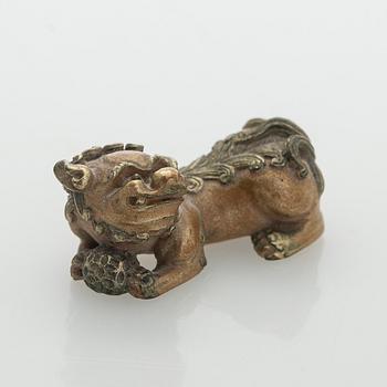 Skulpturer, 3 st, Kina, sen Qingdynasti.