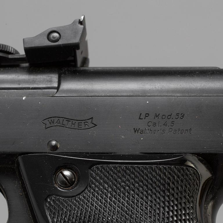 A Walther LP Mod 53 air pistol.