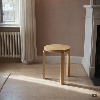 Alvar Aalto, A set of five stools, model 60, Artek, Finland.