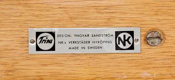 BÄNK, "Tokyo", brickmärkt Yngvar Sandström, för NK:s Triva serie, 1900-tal.