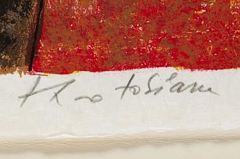 Theo Tobiasse, "The Song of Songs of King Solomon", portfolio with 12 colour lithographs.