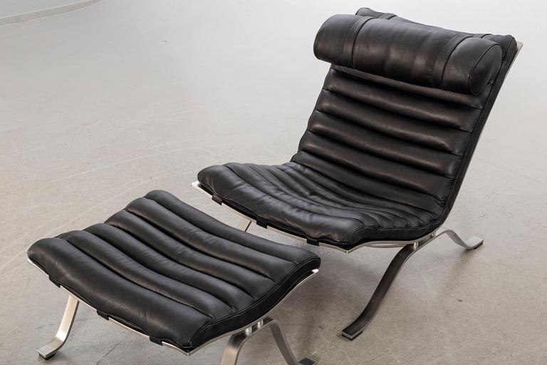 ARNE NORELL, easy chair and foot stool "Ari".