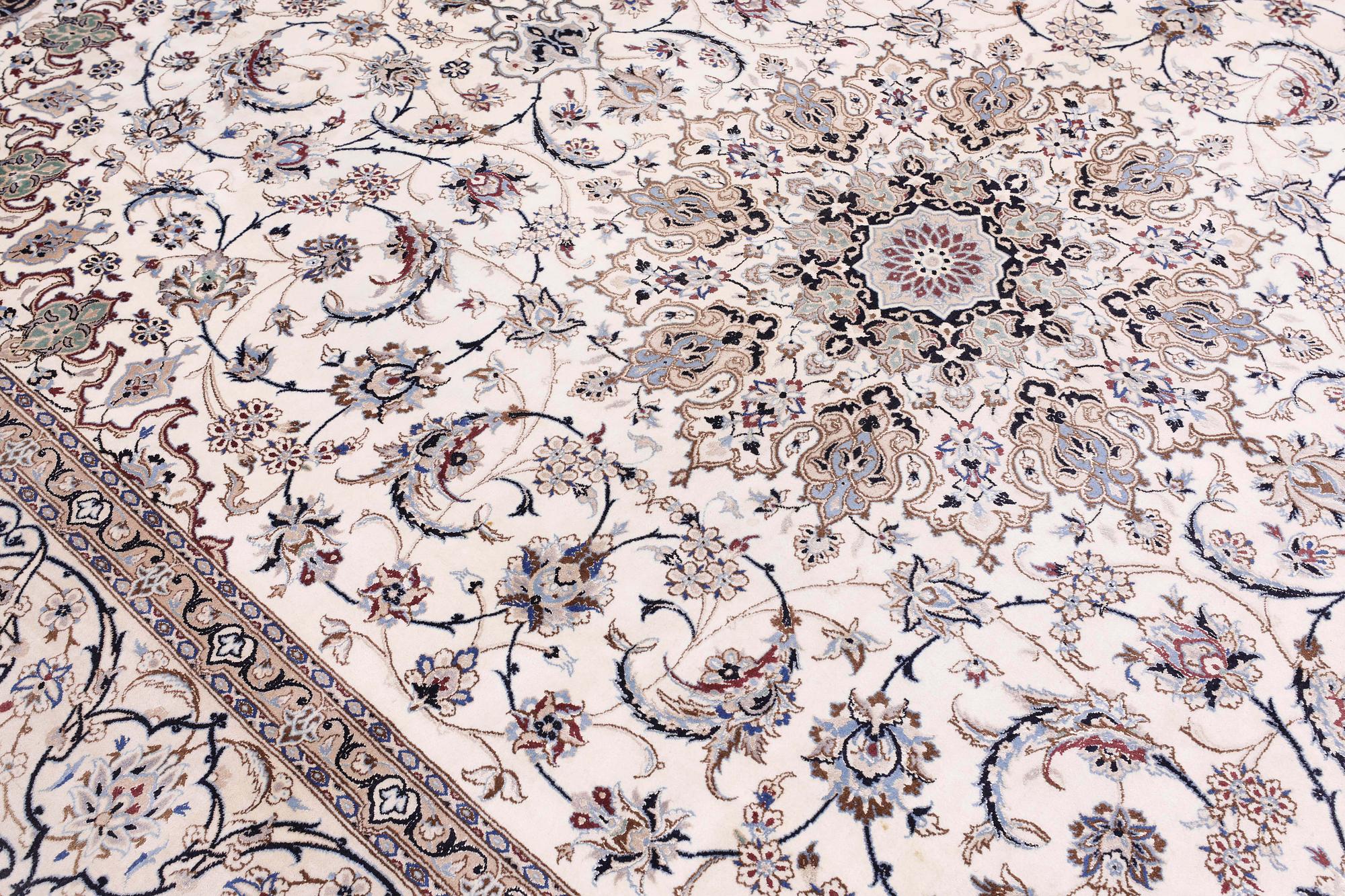 A carpet, Nain Part Silk, sk 9 LAA,  427 x 312 cm.