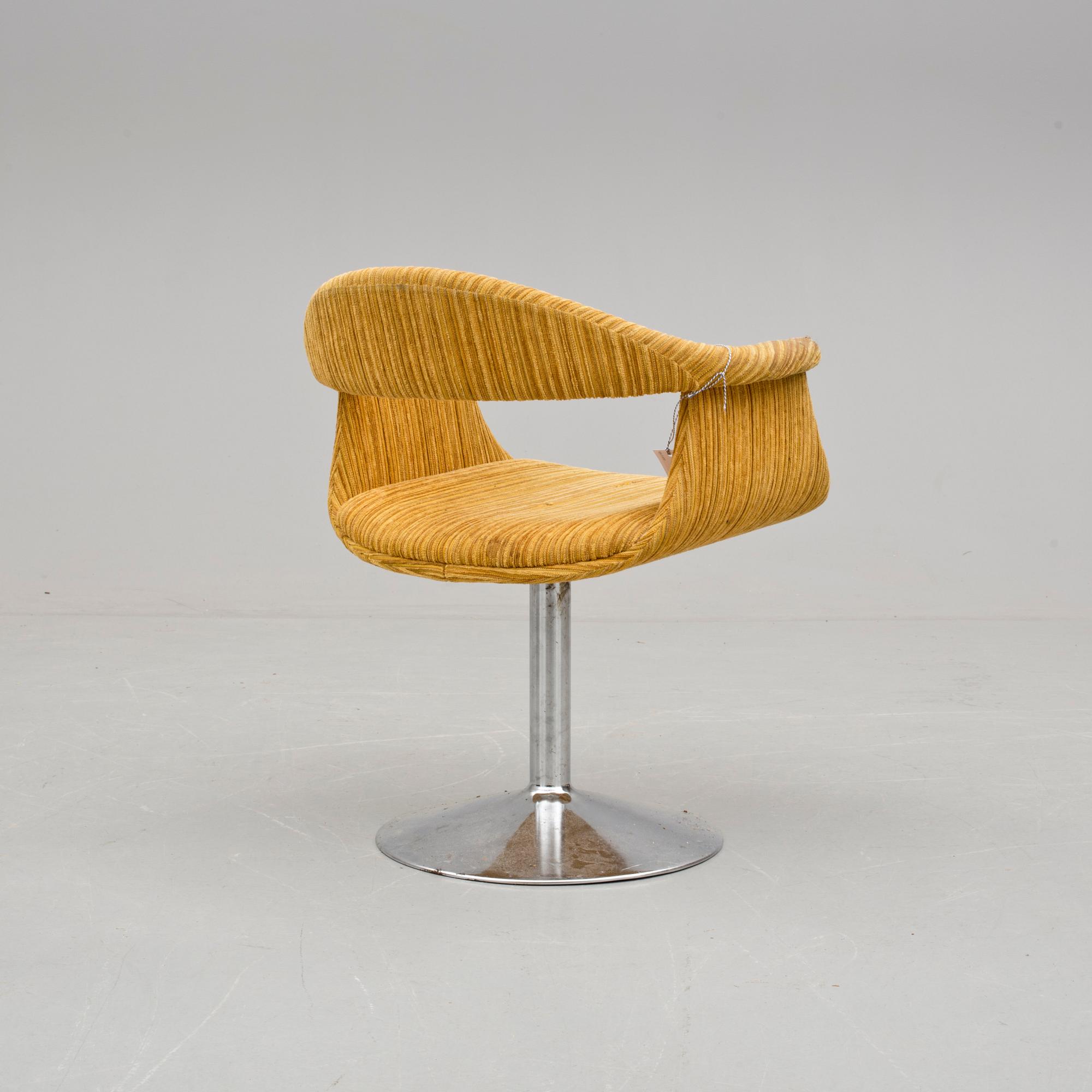 EERO AARNIO, snurrfåtölj, "Kaptensstolen", 1960-tal.