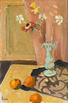 Carl Gunne, Still Life with Flowers.