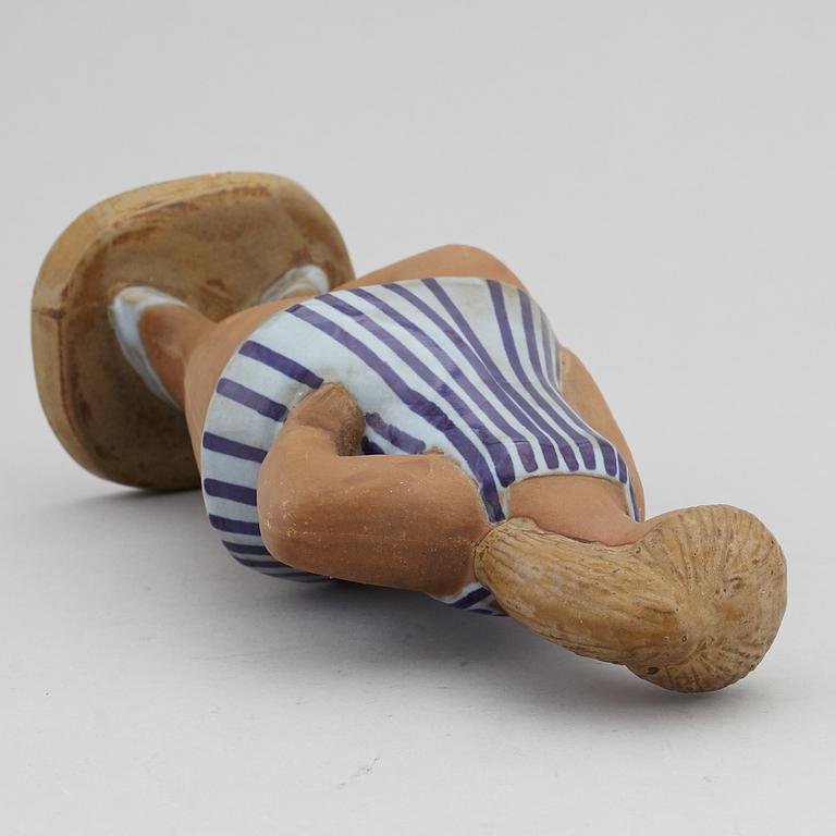 LISA LARSON, figurin, stengods, "Dora", Gustavsberg.