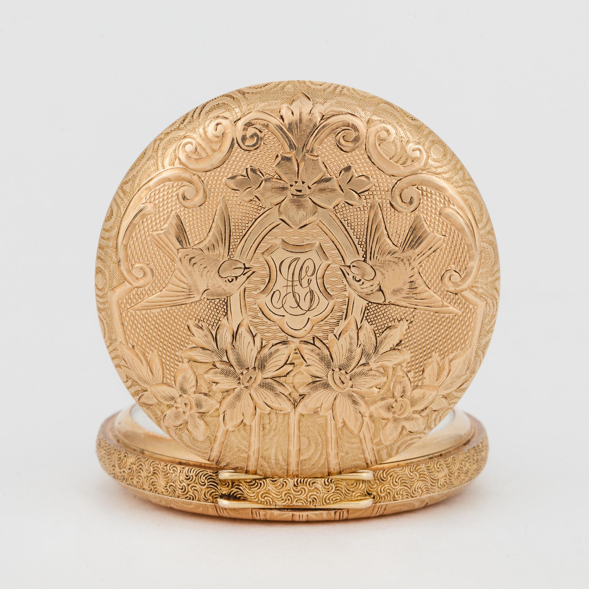 WALTHAM, pocketwatch, 45,5 mm, hunting case,