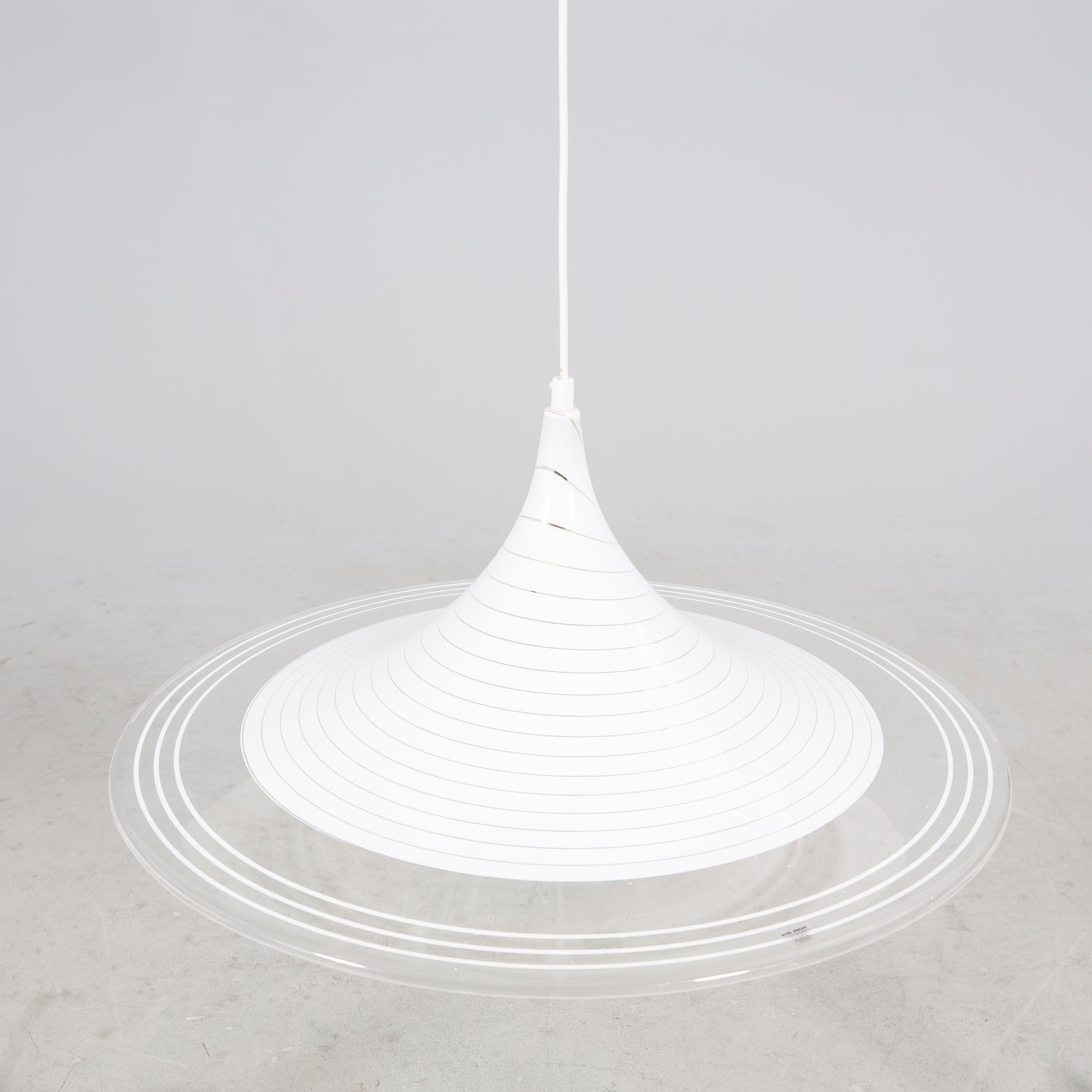 An Italian plastic ceiling pendant 21st century.