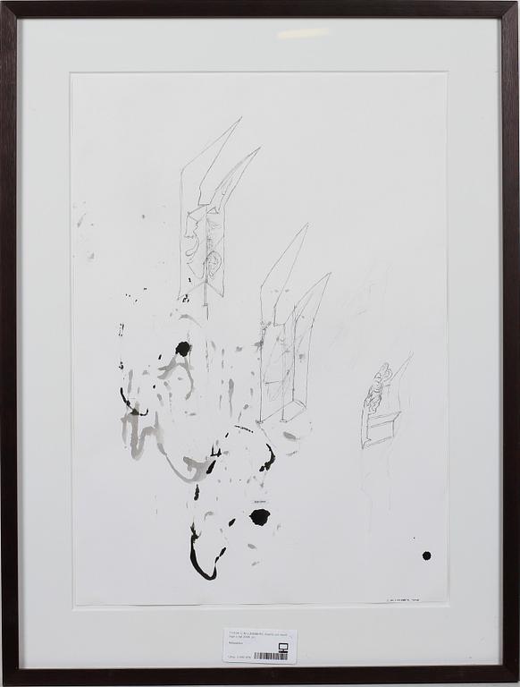 C.M LUNDBERG, blyerts och tusch. Sign o dat 2006.