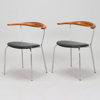 Hans J. Wegner, six mid-20th century 'PP701' armchairs for Johannes  Hansen Denmark.