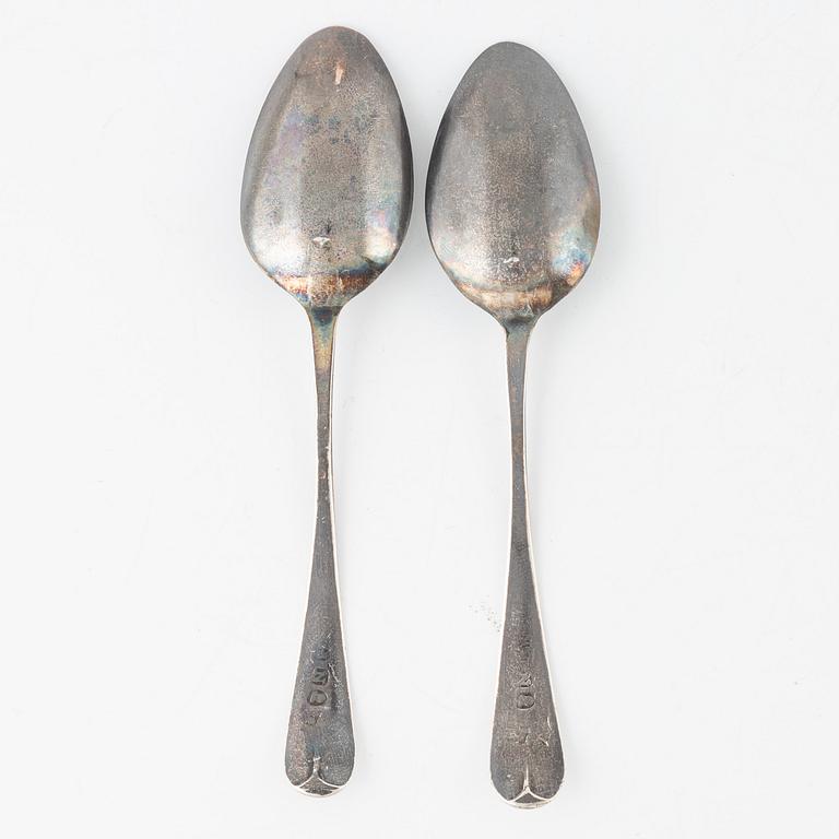 An 19th century silver egg server, including Walker Knowles & Co, Sheffield, England.