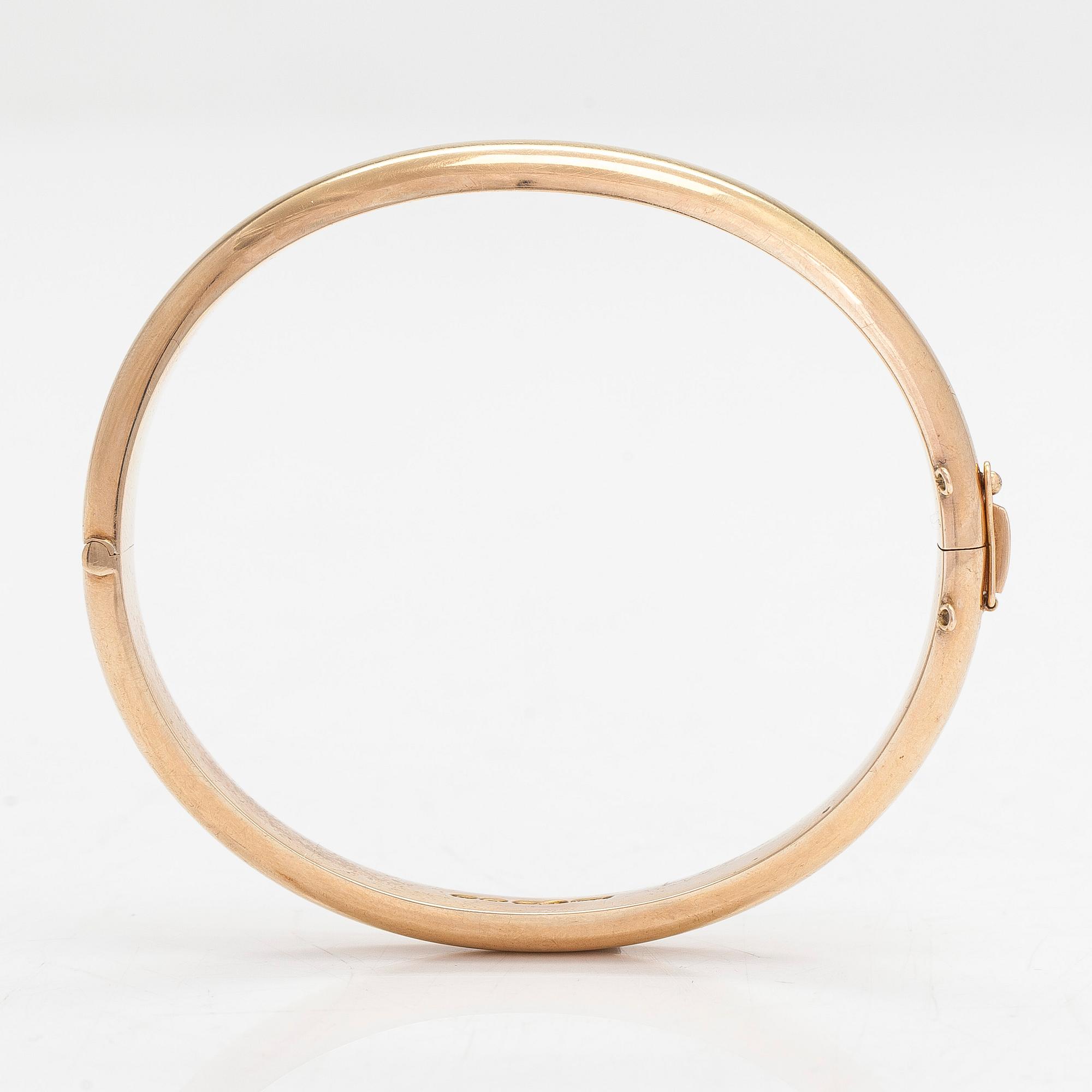 Armring, 14K guld, Aimo Koskinen, Helsingfors 1967.