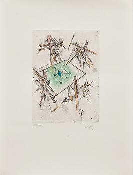 ROBERTO MATTA, färgetsning, signerad och numrerad 71/100.