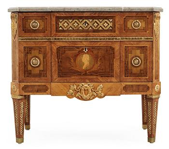 A Gustavian commode by Gottlieb Iwersson, signed and dated 1783.