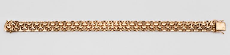 ARMBAND, 18K guld, svenska stämplar, 1967. Vikt ca 24 g.