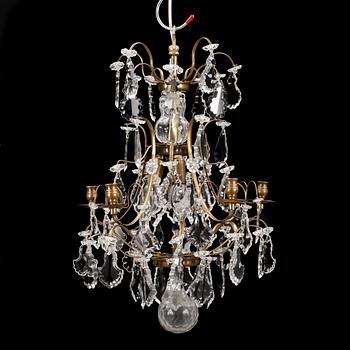 LJUSKRONA, rokokostil, 1900/2000-tal. Höjd: ca 55 cm.