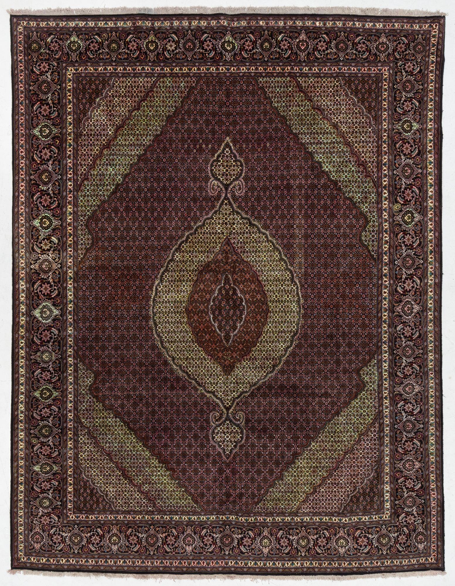 Carpet, oriental, Mahi Tabriz, 385x302 cm.