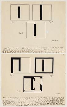 OLLE BONNIÉR, 2 framed together, indian ink, signed and dated -46-47.