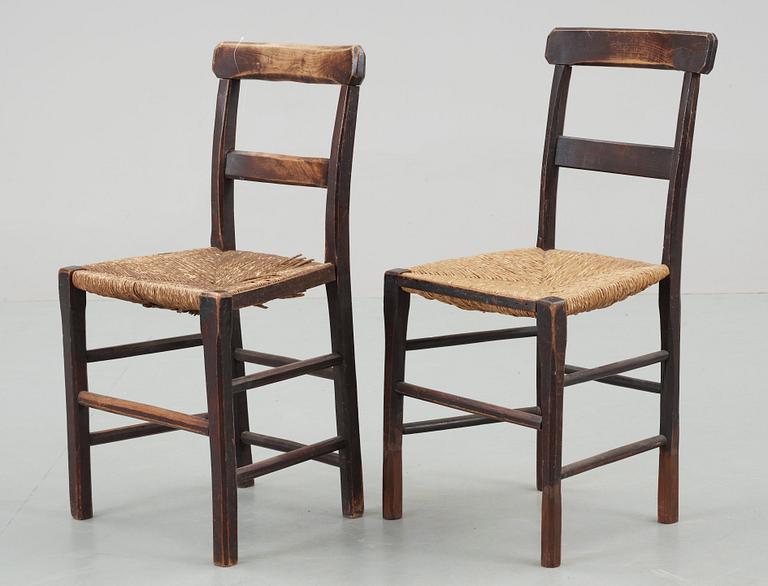 STOLAR, 2 st, allmoge, trol Frankrike, 1800/1900-tal.