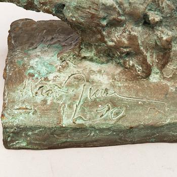 KARI JUVA, bronze, signed and dated -90.