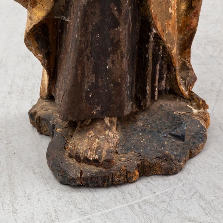 SCULPTURE, wood, 18th Century.