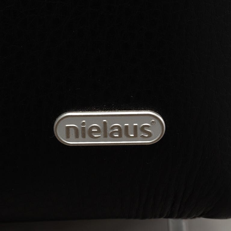 A 21th century leather 'Scala' sofa by  Kim Nordentoft from Nielaus Møbler, , Denmark.