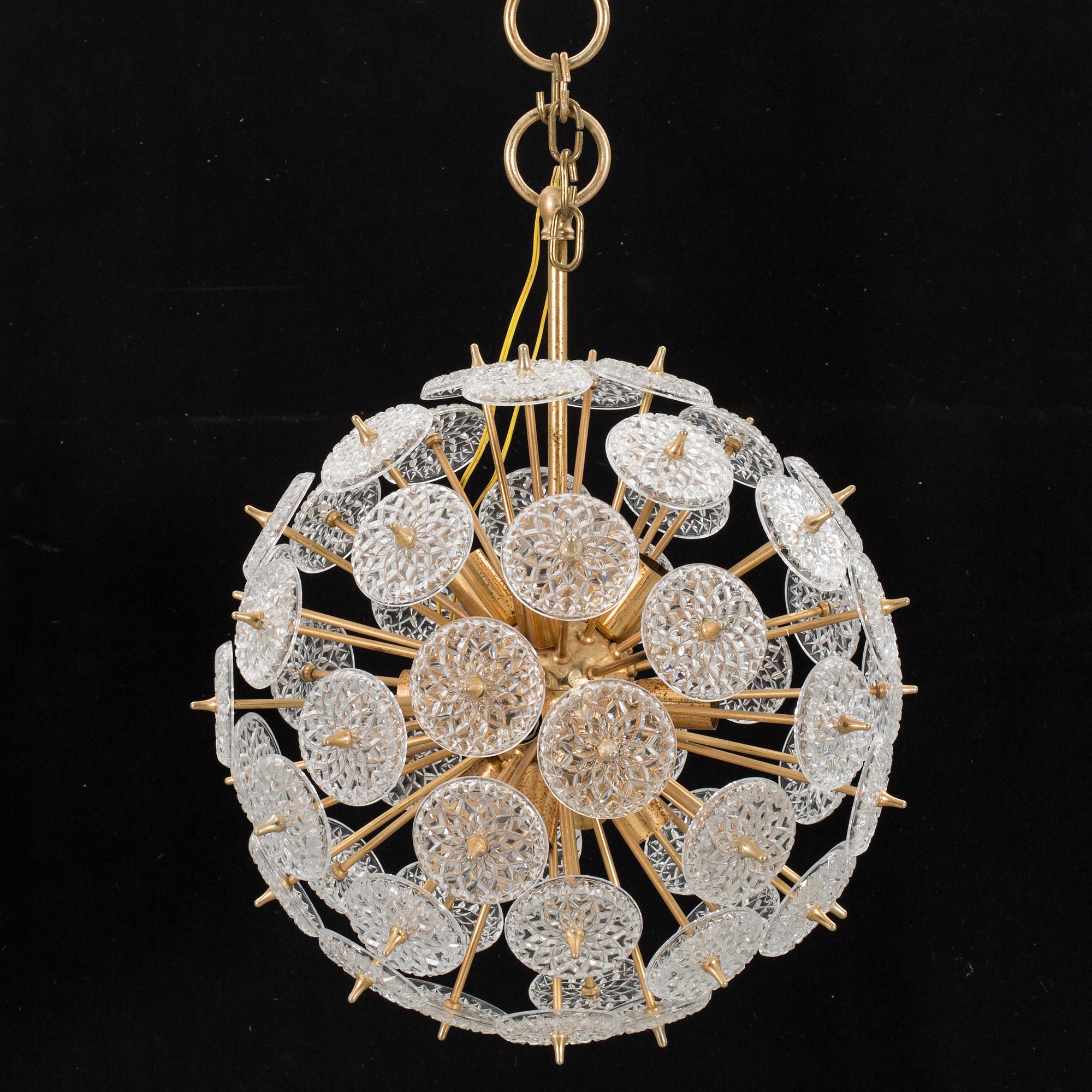 TAKLAMPA VAL SAINT LAMBERT CRYSTAL 1950-tal.