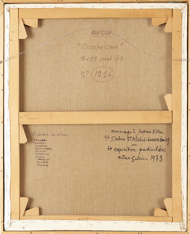 ROLAND BIERGE. Olja på duk. Signerad Bierge och daterad -73.