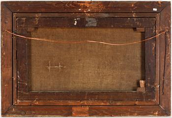 OKÄND KONSTNÄR, olja på duk. 1700-1800-tal.