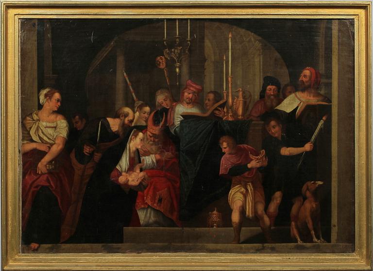 OKÄND KONSTNÄR, flamländsk skola, olja på duk, 1700-tal.