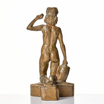 Nils Möllerberg, "Vattenhämterska (skuld)" (Girl fetching water).