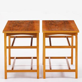 Josef Frank, a pair of side tables, model B 2184, Firma Svenskt Tenn, Sweden, mid-20th century.