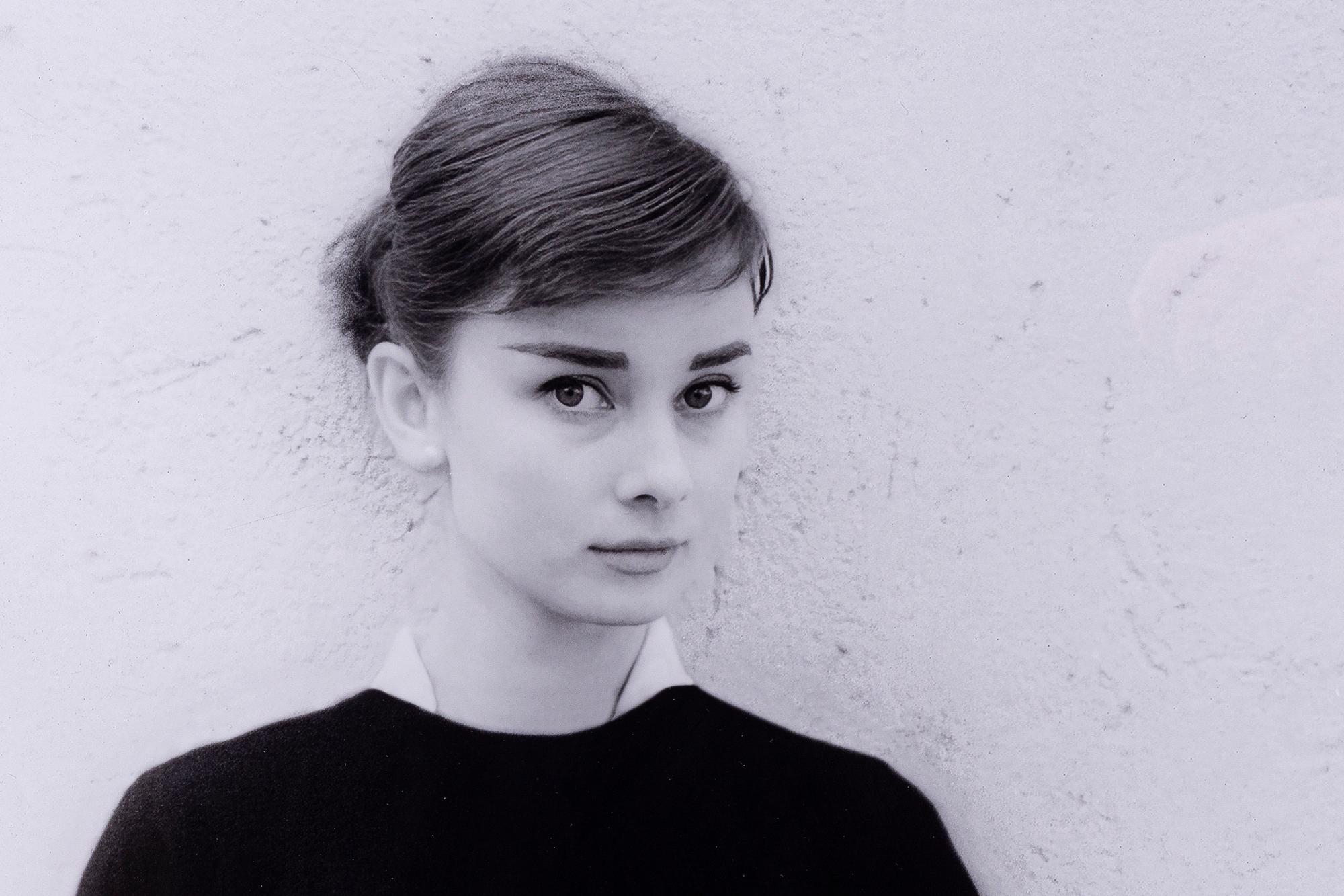 Per-Olow Anderson, "Audrey Hepburn photographed on the set for War and Peace, 1955.".