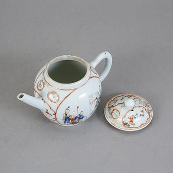 TEKANNA, porslin, Kina, 17/1800-tal.