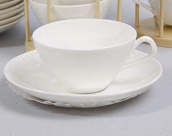 KAFFESERVIS, 26 delar, Benporslin, Gustavsberg, 50-tal.